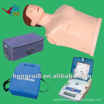 Entrenamiento de primeros auxilios de ISO, RCP avanzado y Maniquí de entrenamiento de AED